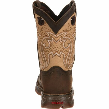 Durango Lil' Rebel by Big Kid Saddle Western Boot, BROWN/TAN, M, Size 4 DBT0118